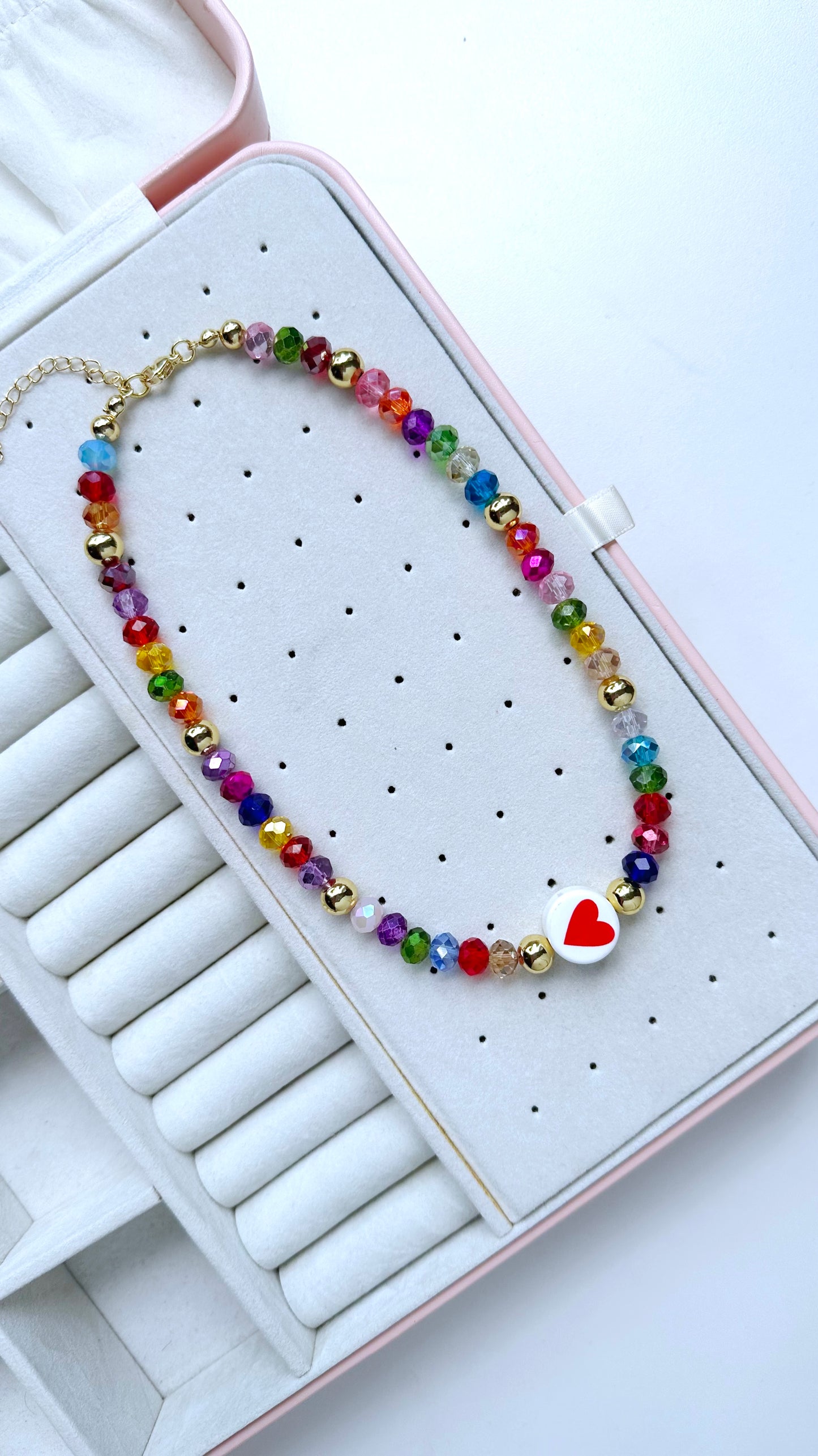 Choker Cristales + Corazón