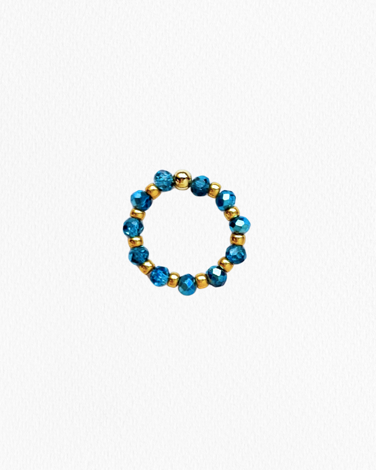 Anillo Cristales Azul