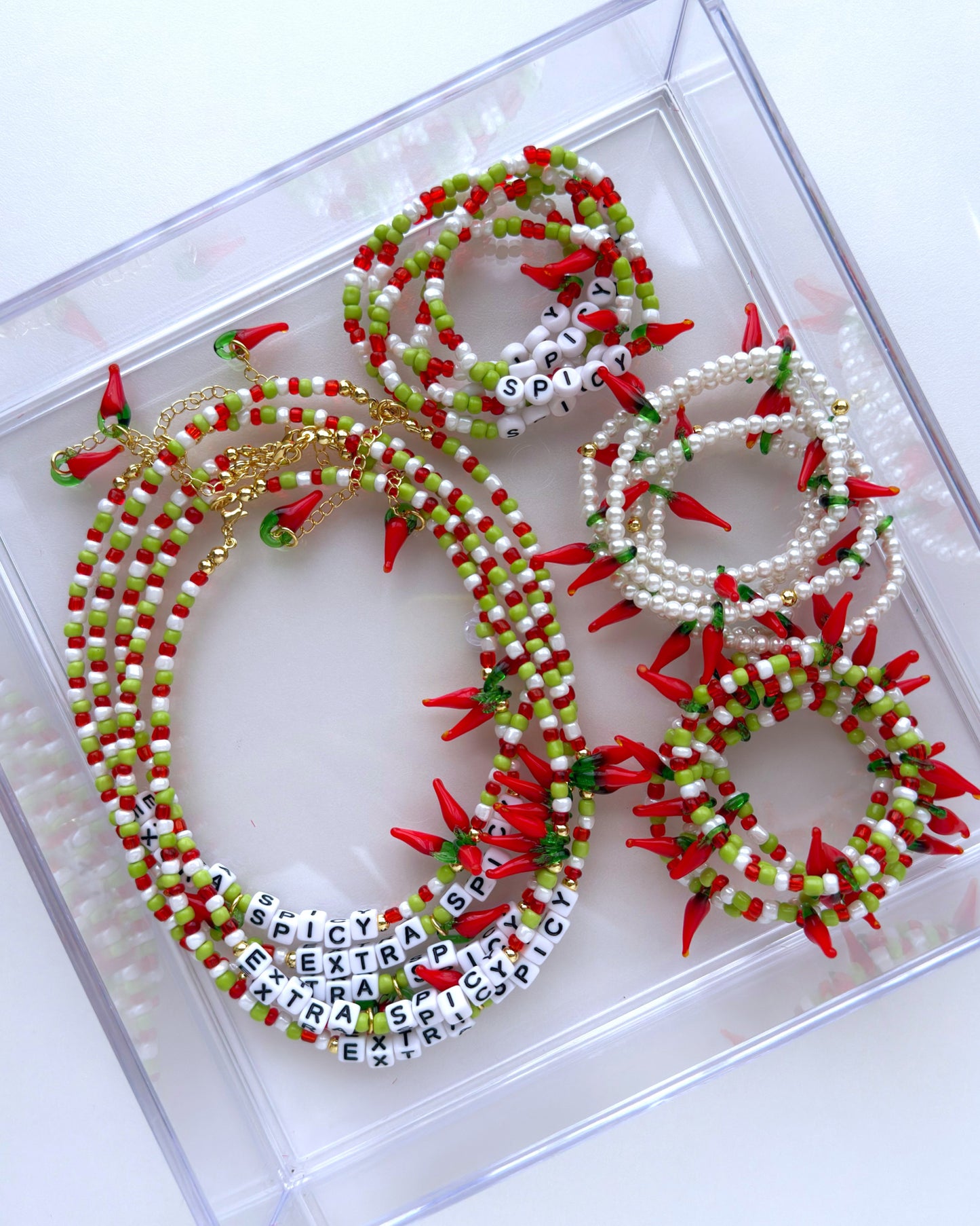 Brazalete Jalapeños + Perlas