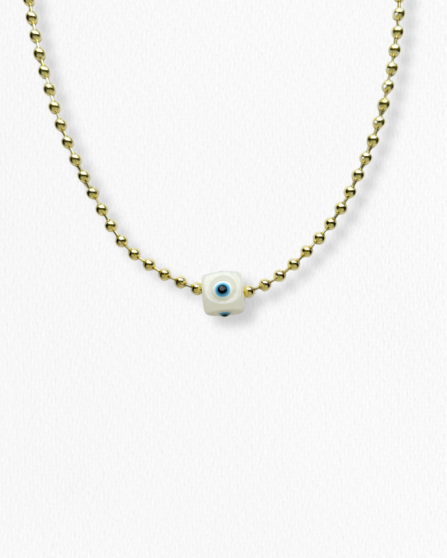 Cadena Ojo Turco Blanco