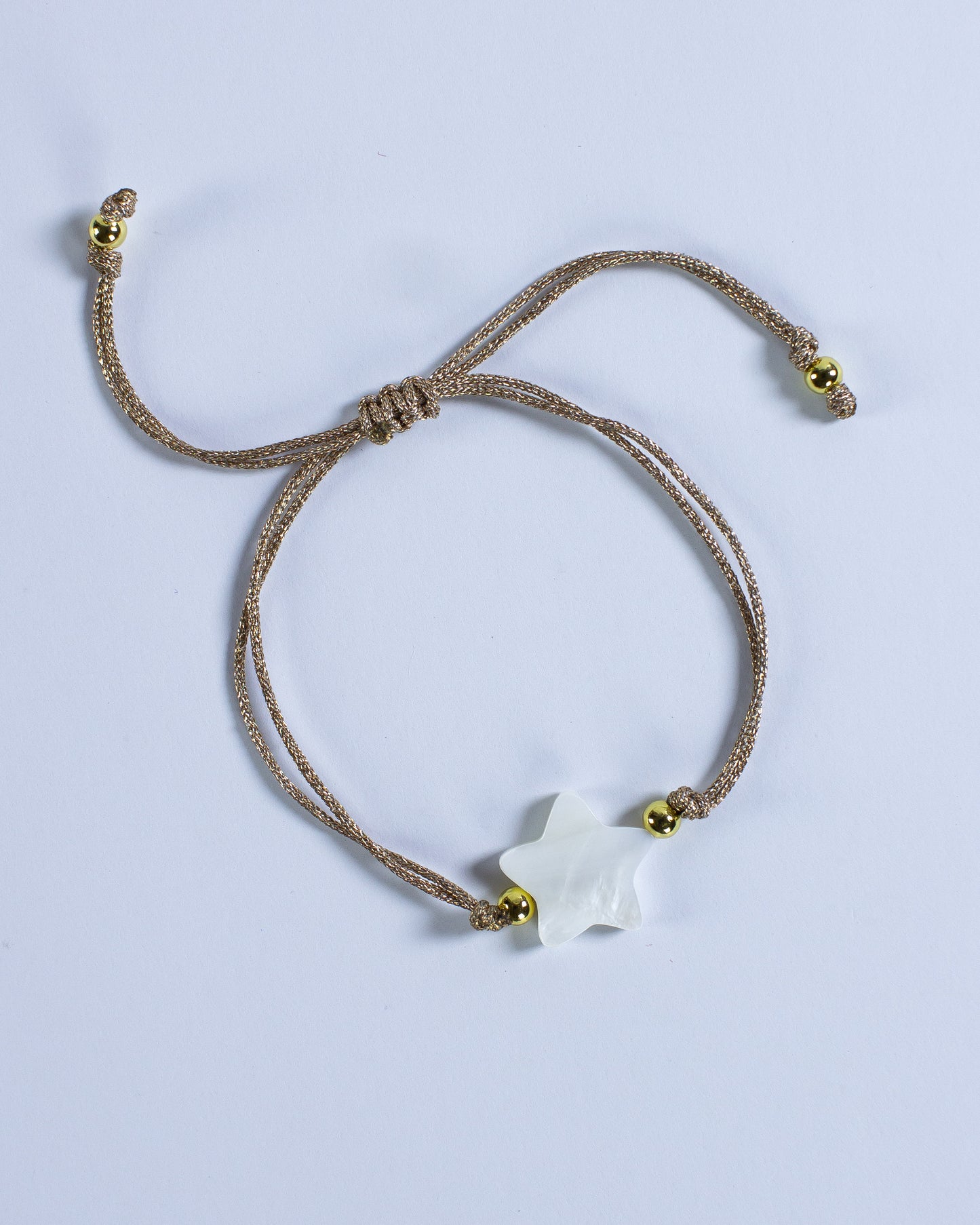 Brazalete Estrella Hilo Champagne