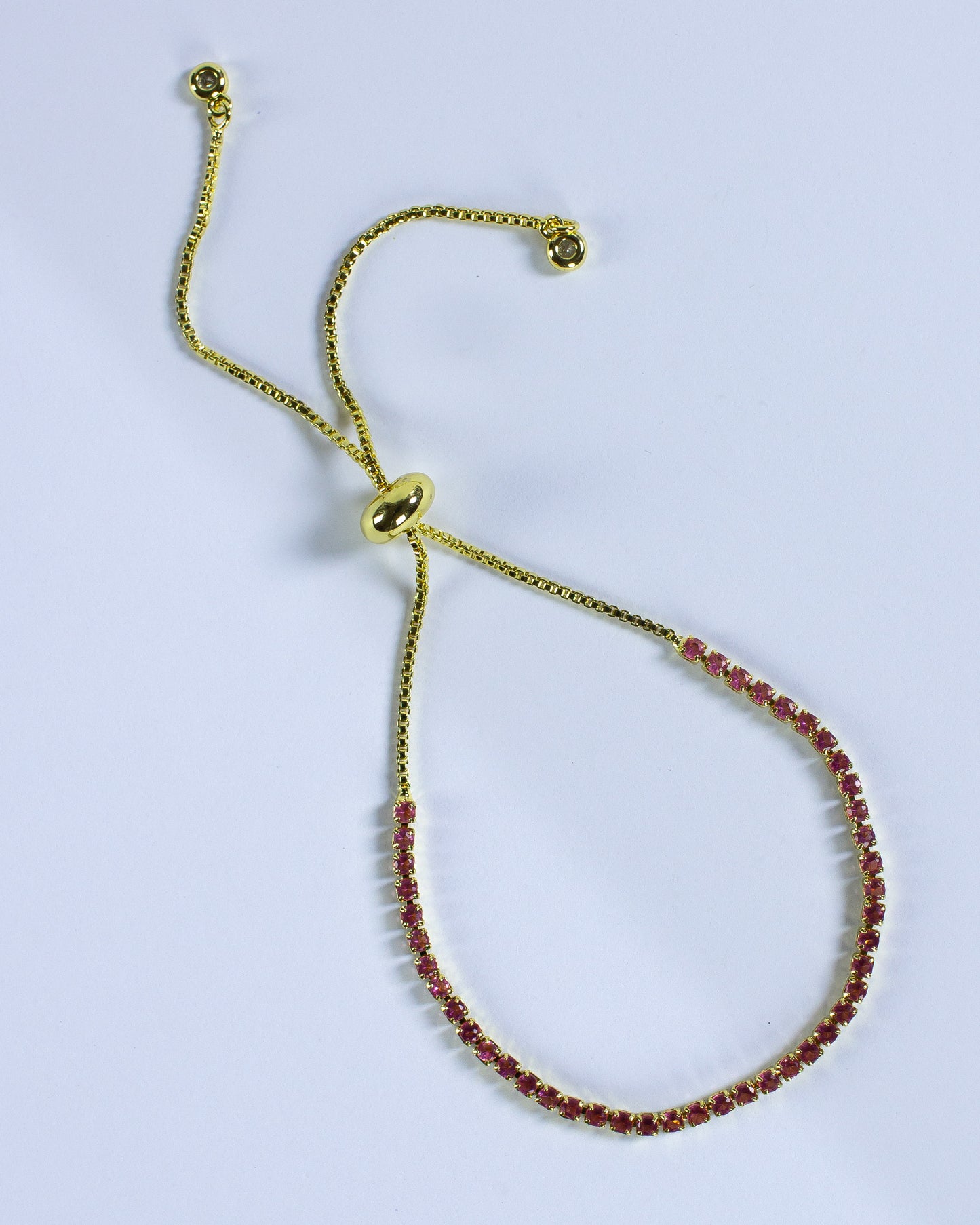 Skinny Tennis Bracelet Rosa