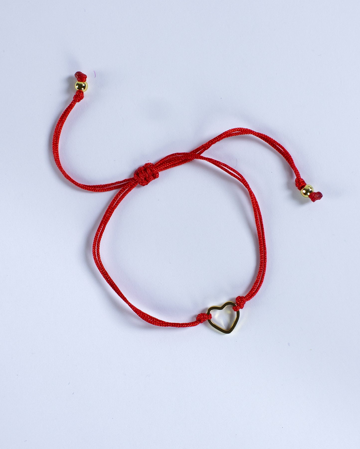 Brazalete Corazón Hilo Rojo