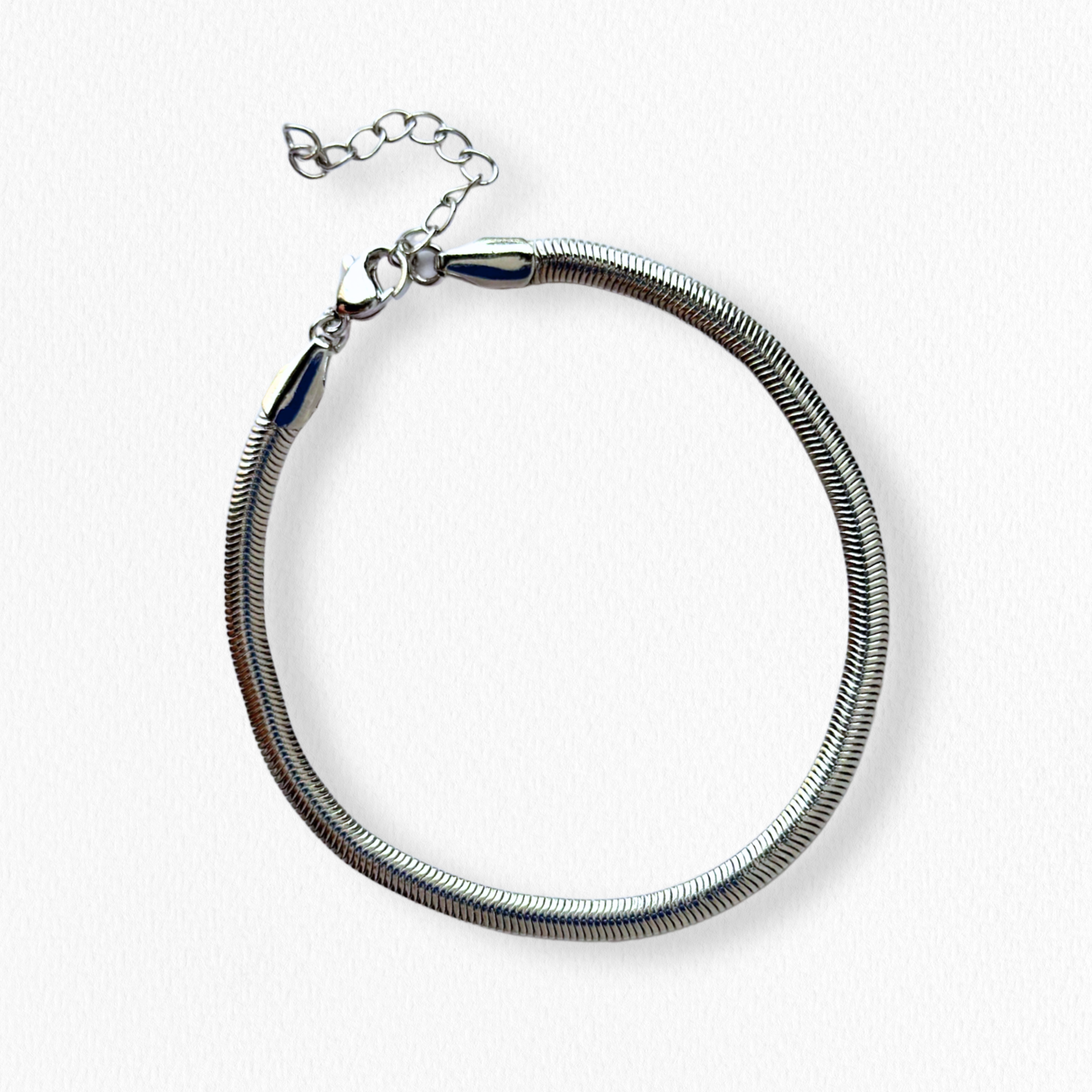 Brazalete Serpiente Plateado