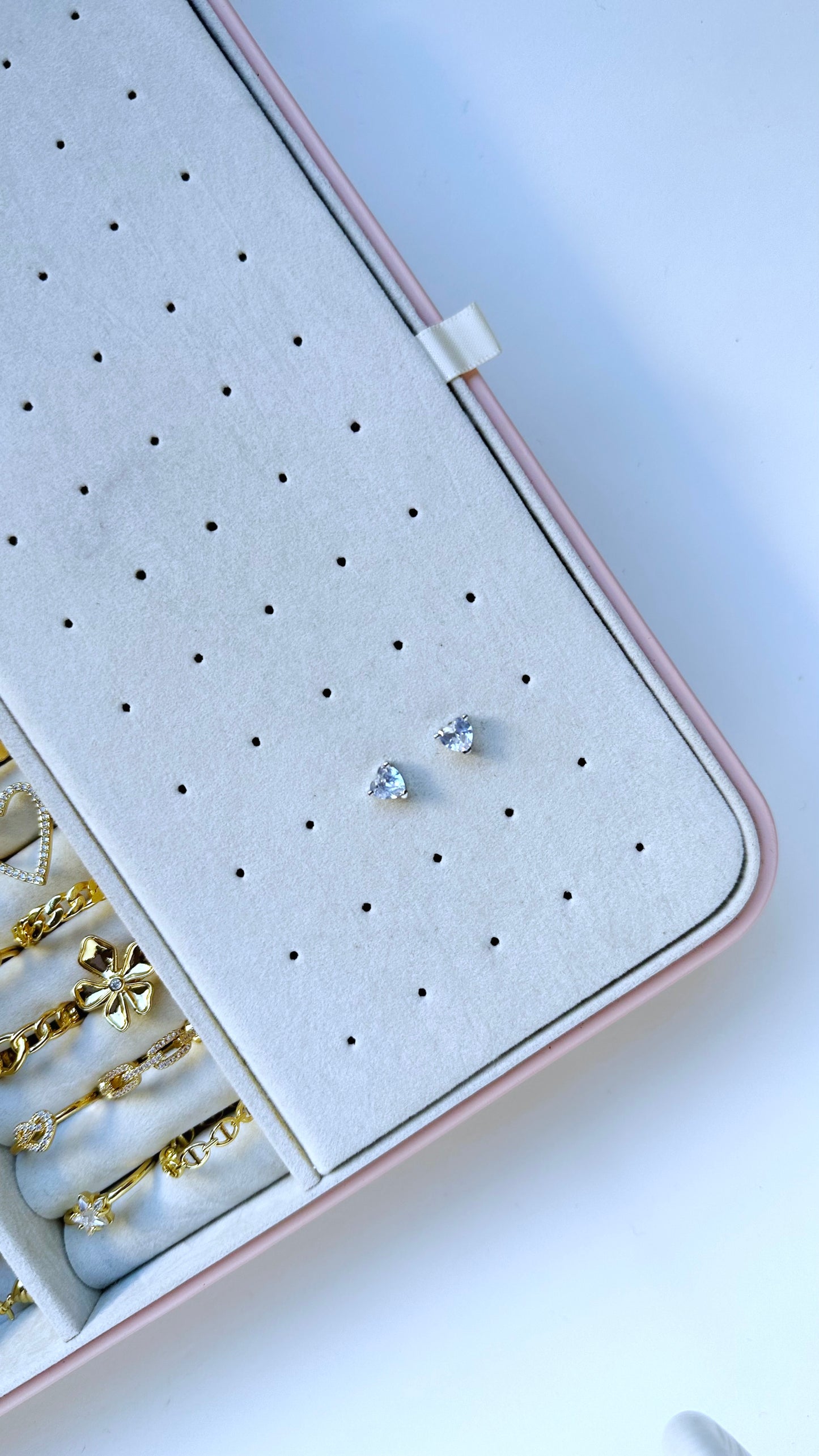 Aretes Corazón Plateado