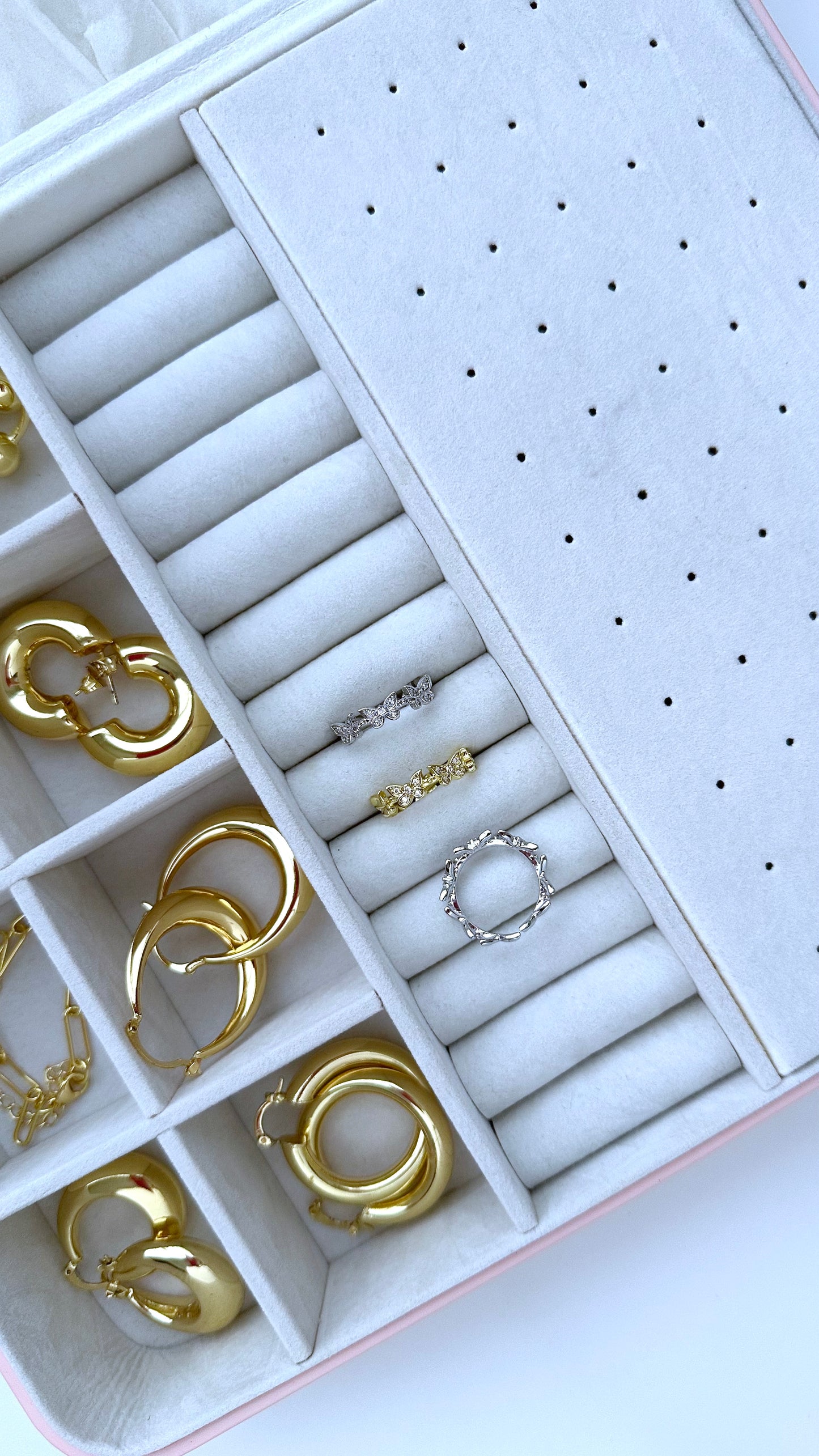 Anillo Ajustable Mariposas Dorado