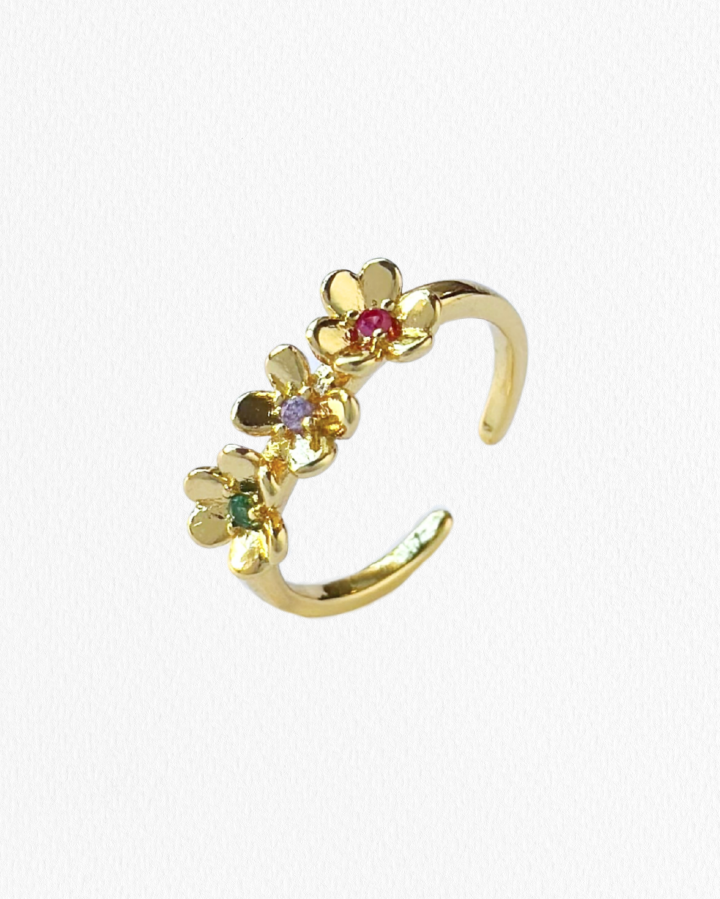 Anillo Ajustable Flores