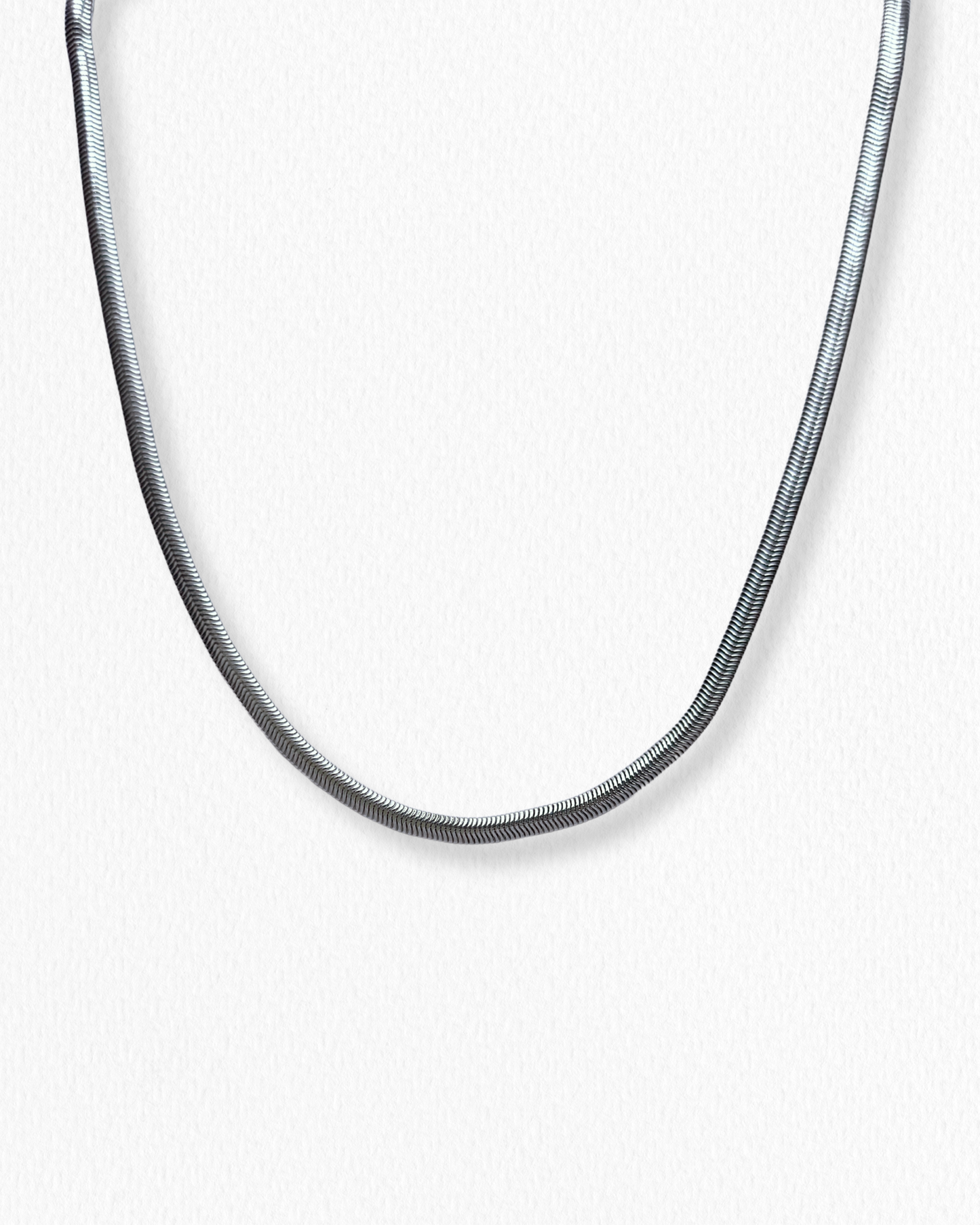 Cadena Tipo Serpiente Plateada