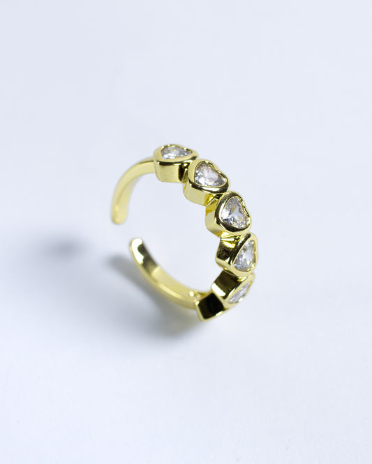 Anillo Ajustable Corazones