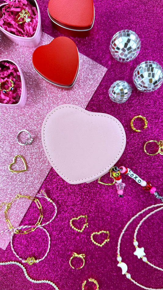 Joyero Corazón Rosa
