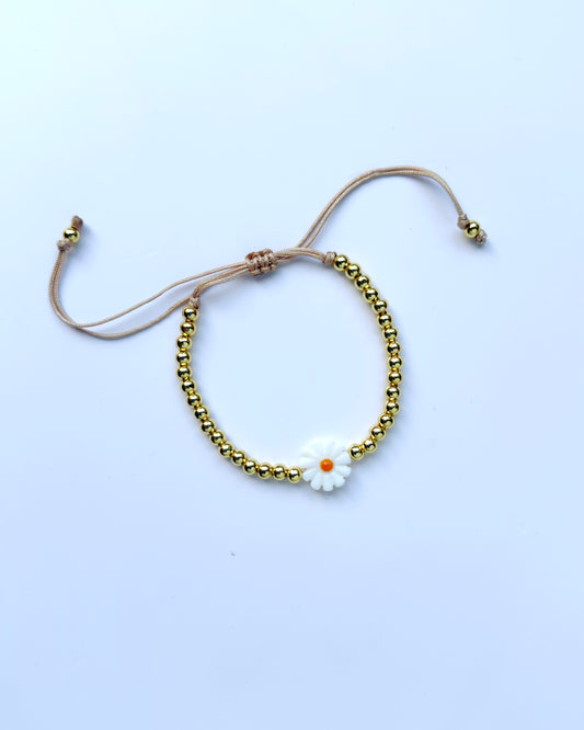 Brazalete Flor Nácar