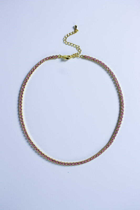 Tennis Choker Rosa