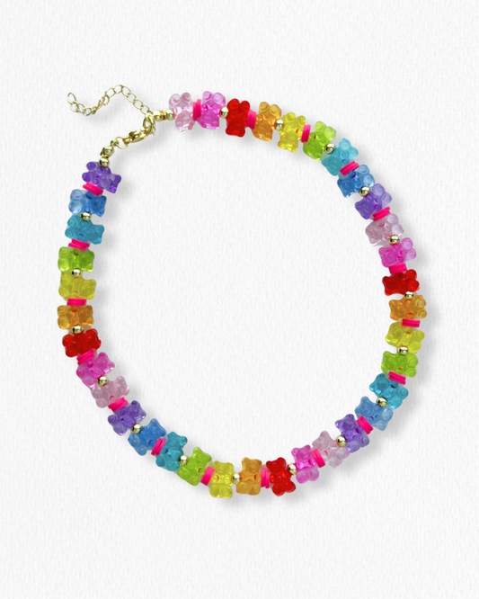 Choker Gummy Bears Rosa