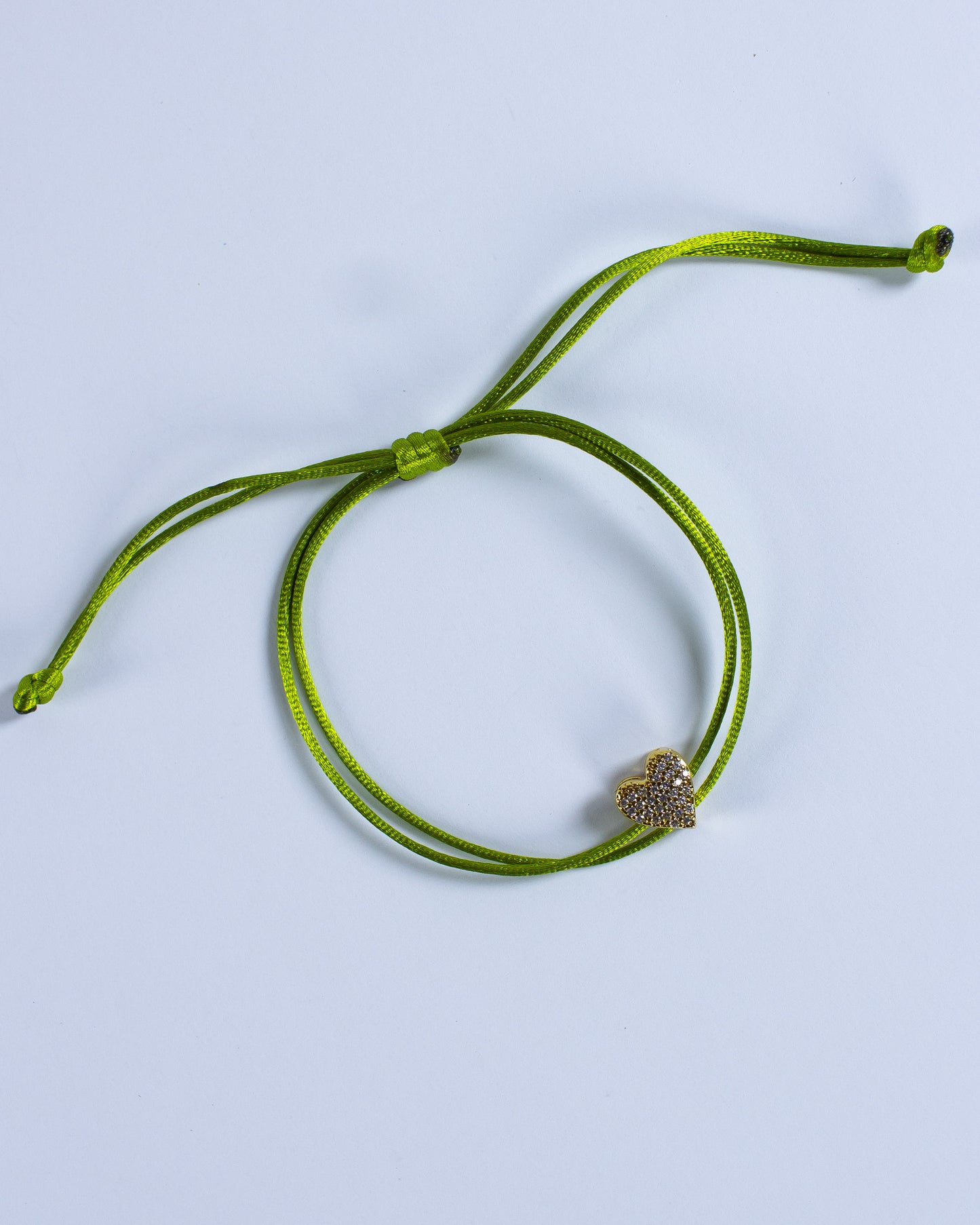 Brazalete Corazón Hilo Verde