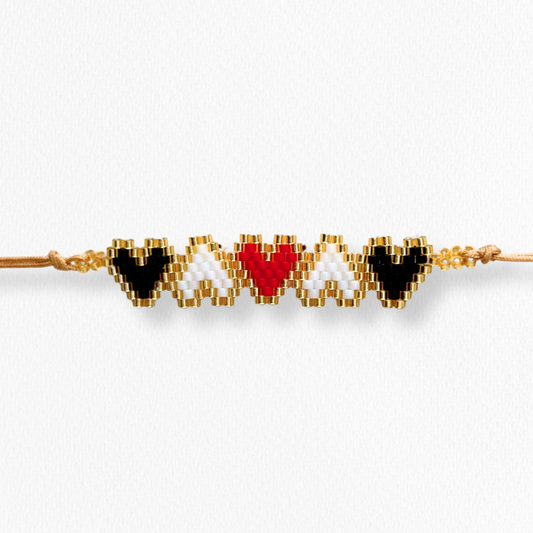 Brazalete Corazones