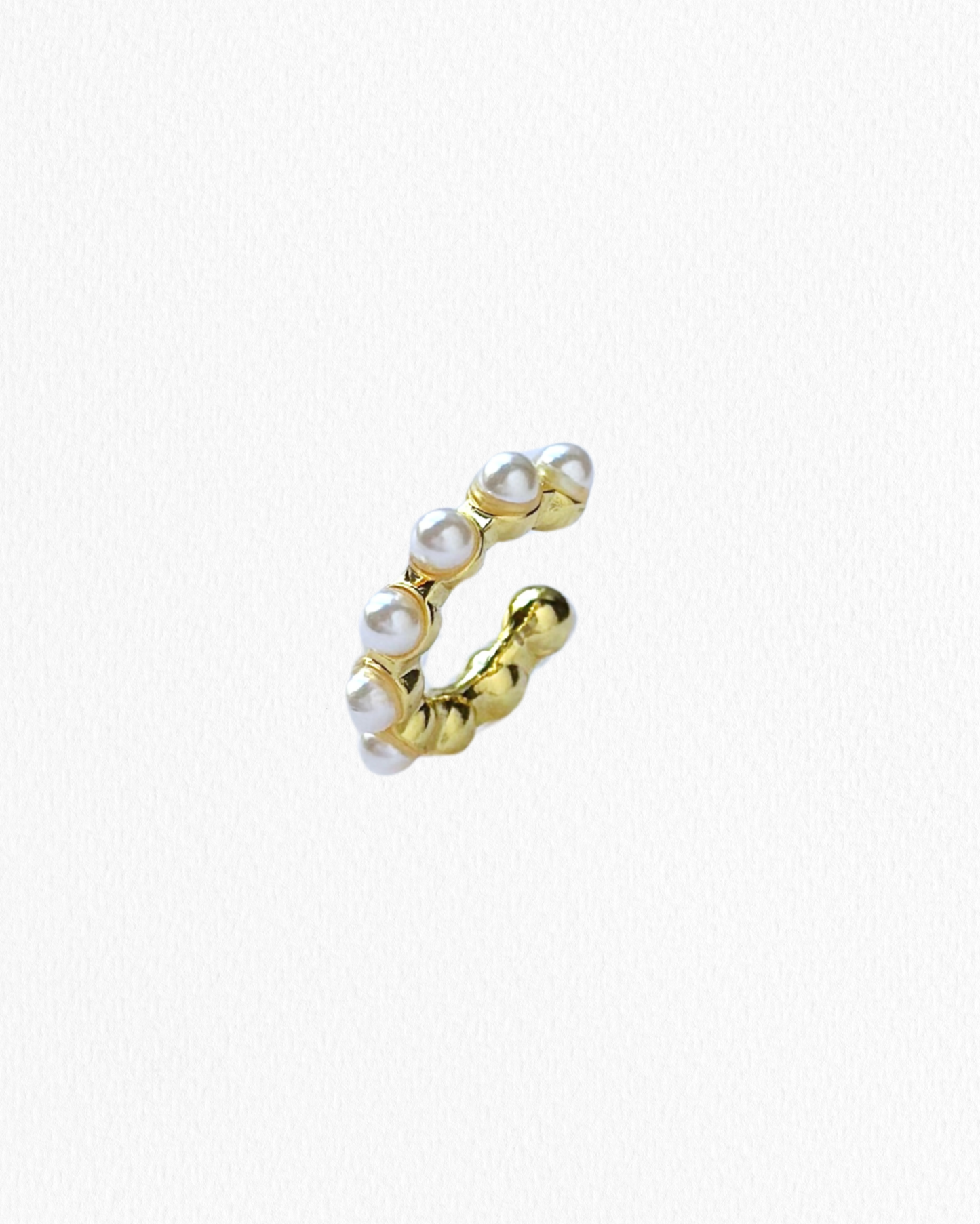 Ear Cuff Perlas Dorado