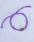 Brazalete Corazón Hilo Morado