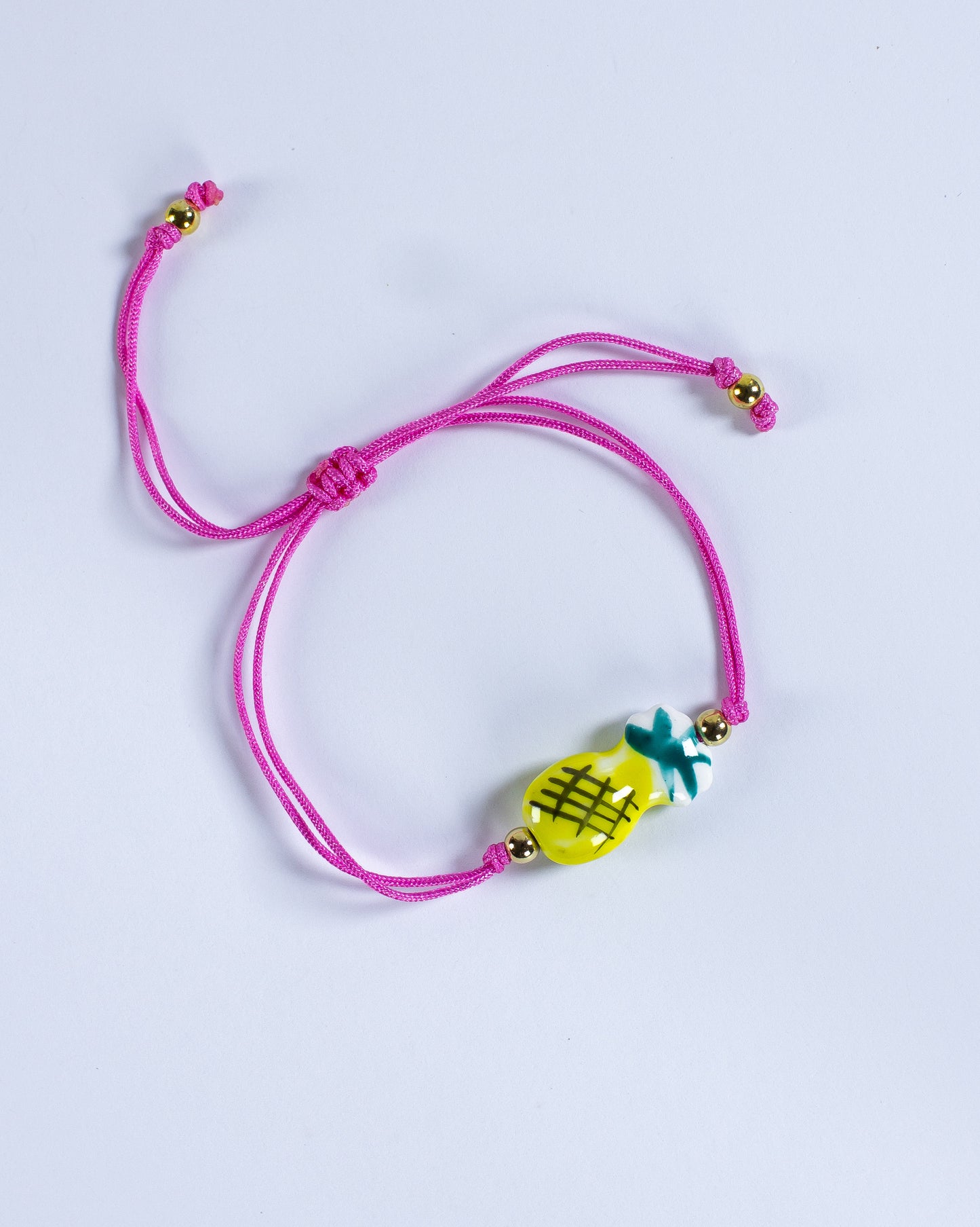 Brazalete Piña Hilo Rosa
