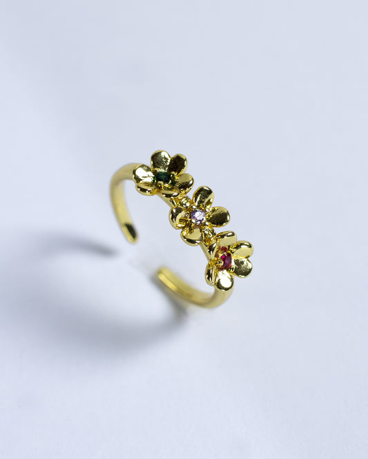 Anillo Ajustable Flores