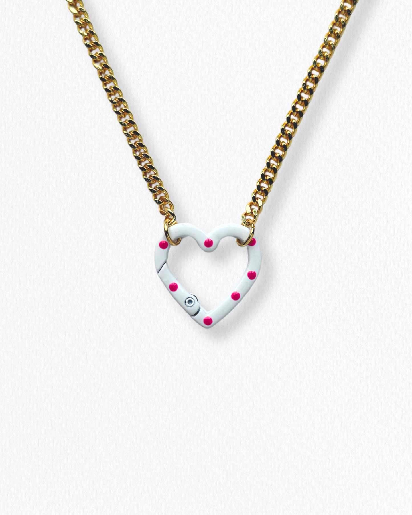 Cadena Corazón Blanco