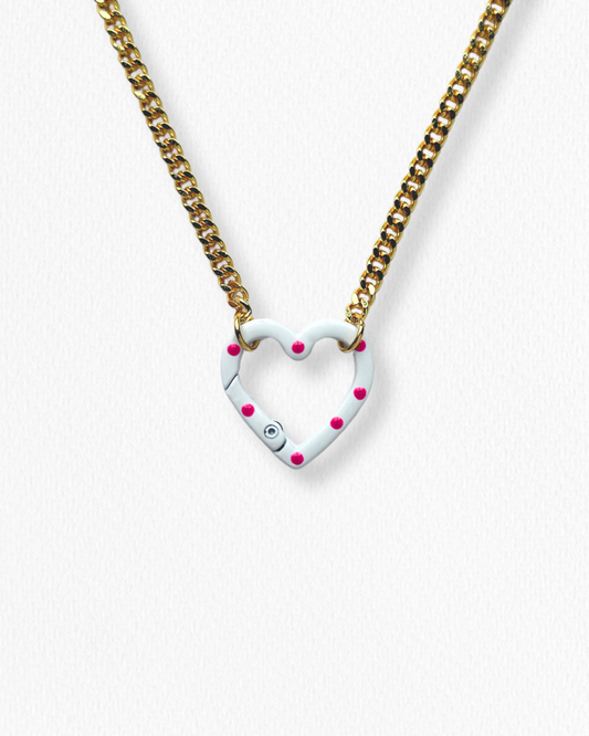 Cadena Corazón Blanco