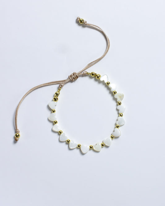 Brazalete Corazón Nácar Pequeño