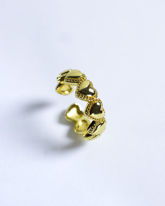 Anillo Ajustable Corazones