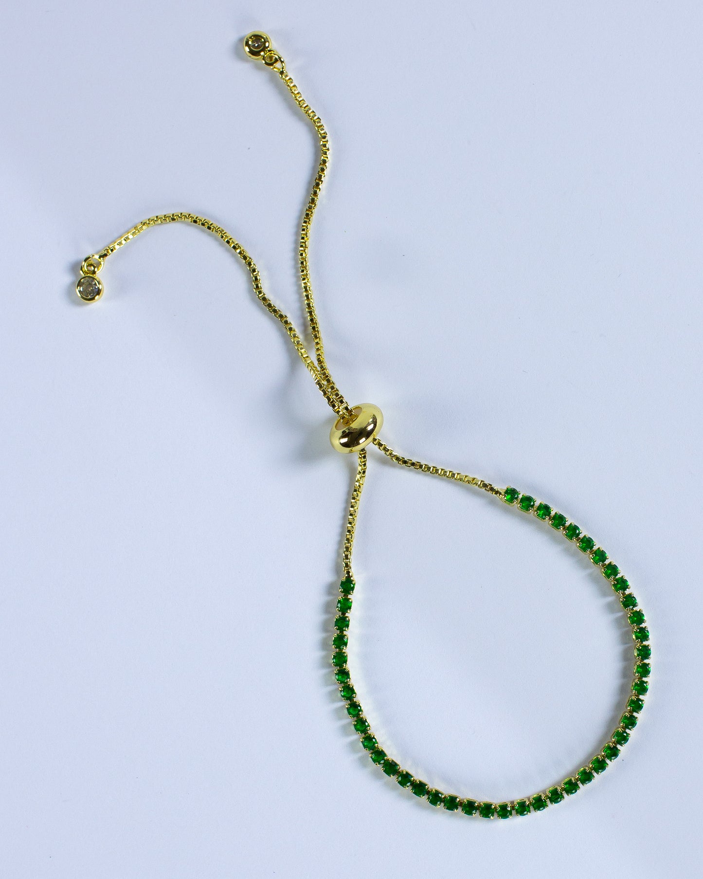 Skinny Tennis Bracelet Verde