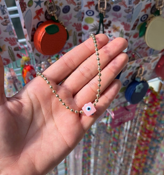Cadena Ojo Turco Rosa