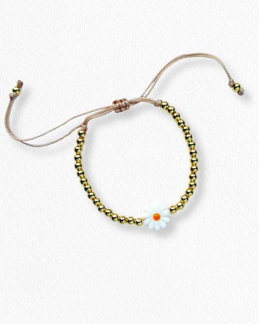 Brazalete Flor Nácar