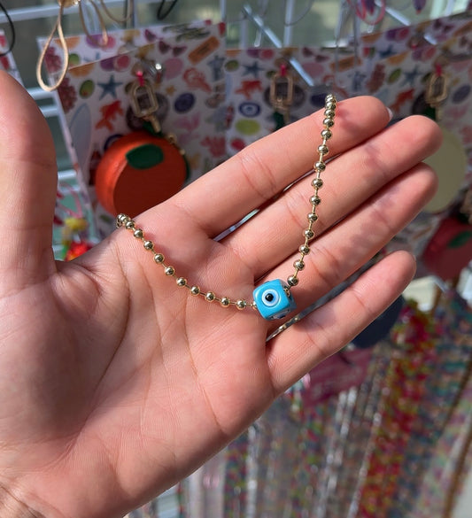Cadena Ojo Turco Turquesa