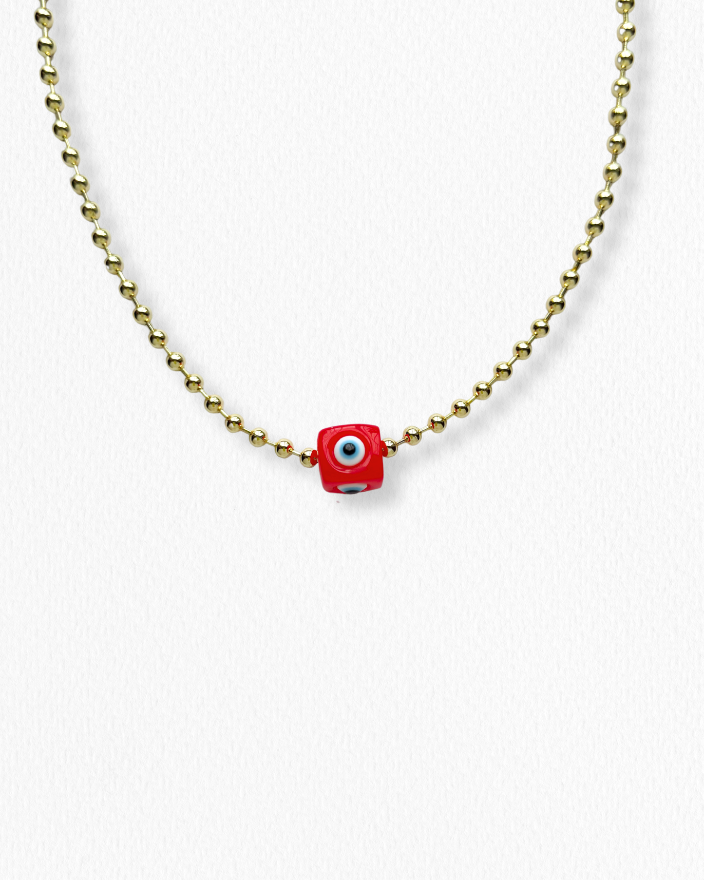 Cadena Ojo Turco Rojo