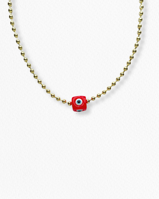 Cadena Ojo Turco Rojo