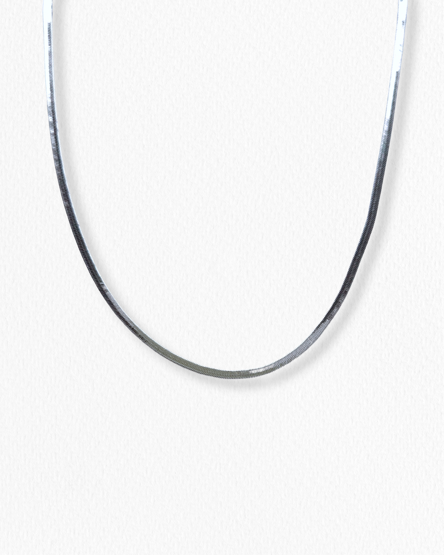 Cadena Tipo Serpiente Plateada