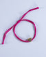 Brazalete Corazón Hilo Fucsia