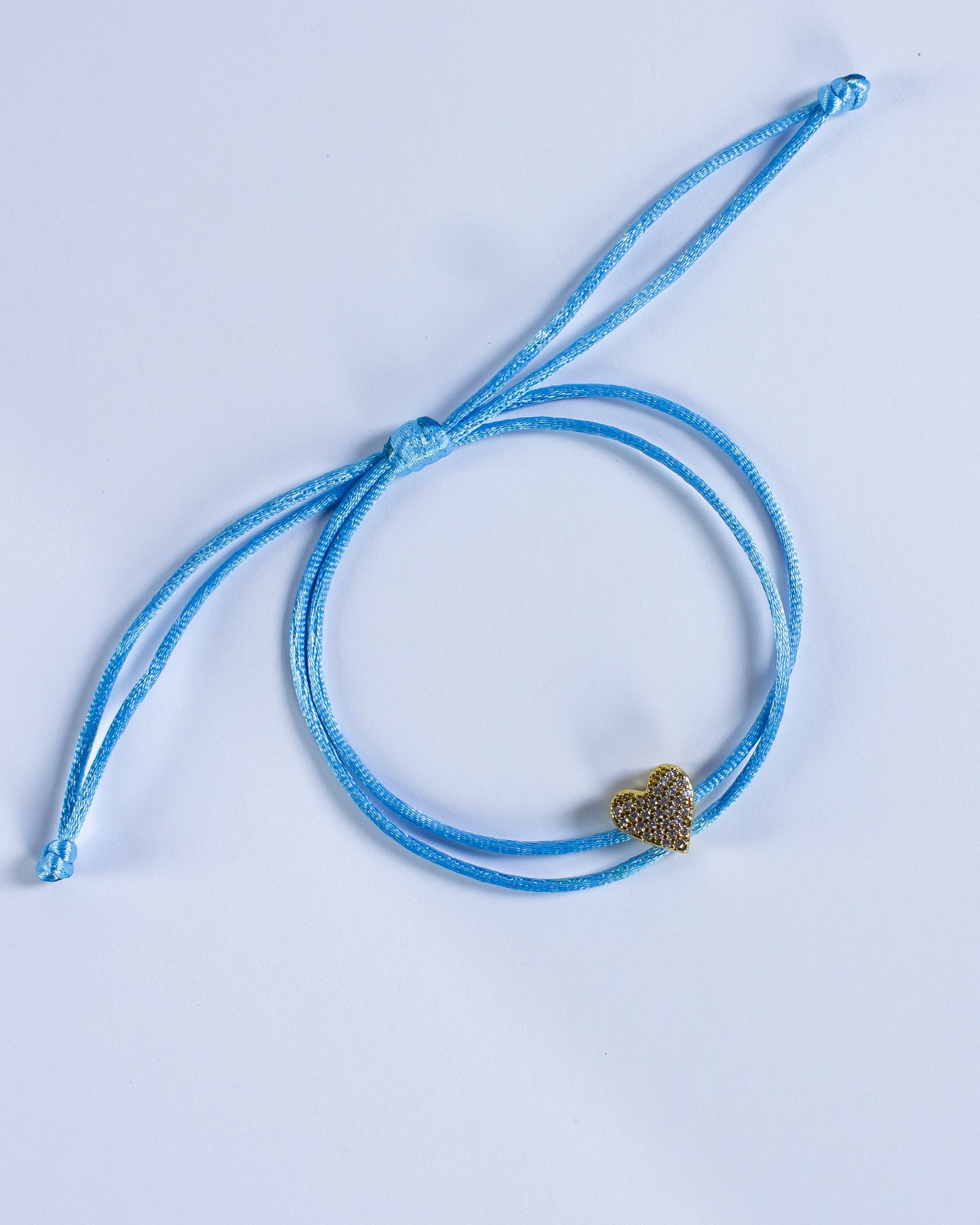 Brazalete Corazón Hilo Azul