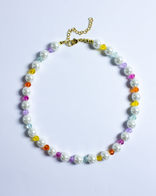 Choker Perlas Rainbow