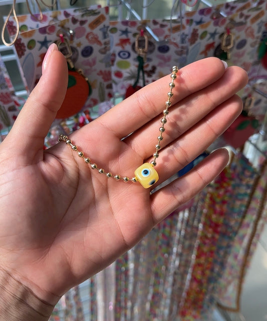 Cadena Ojo Turco Amarillo