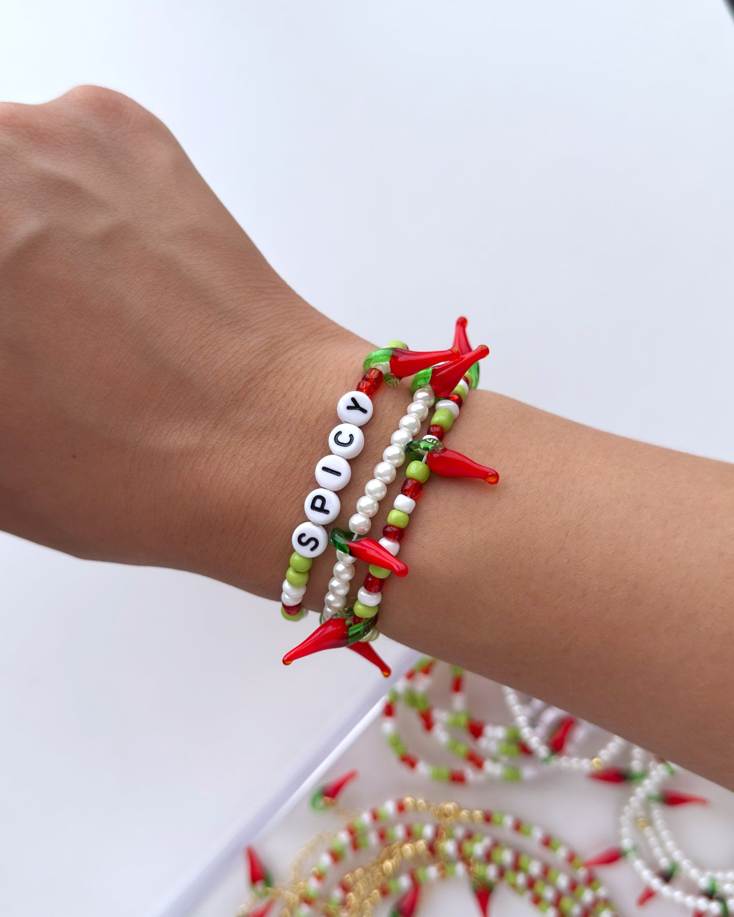 Brazalete Jalapeños + Perlas