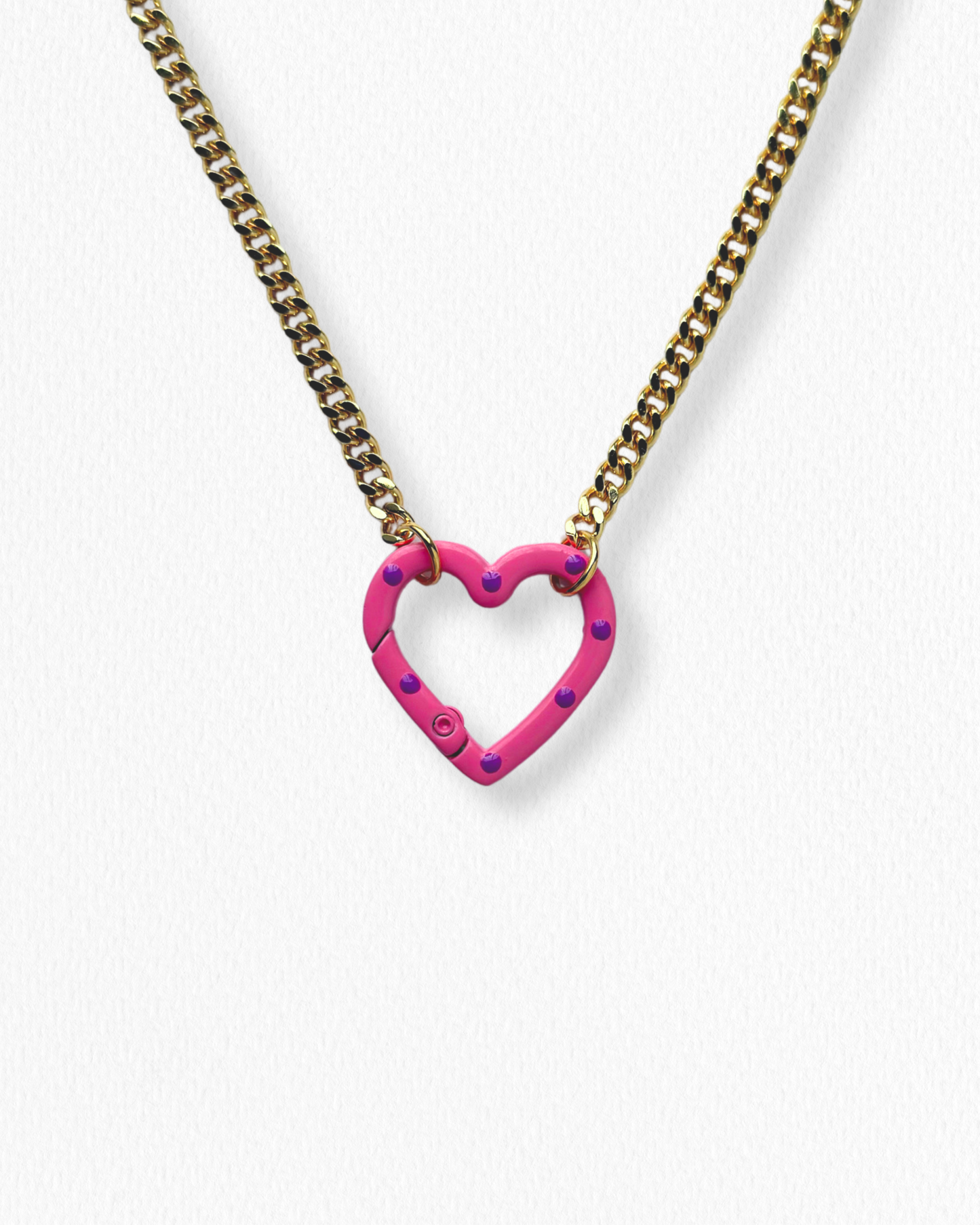 Cadena Corazón Rosa