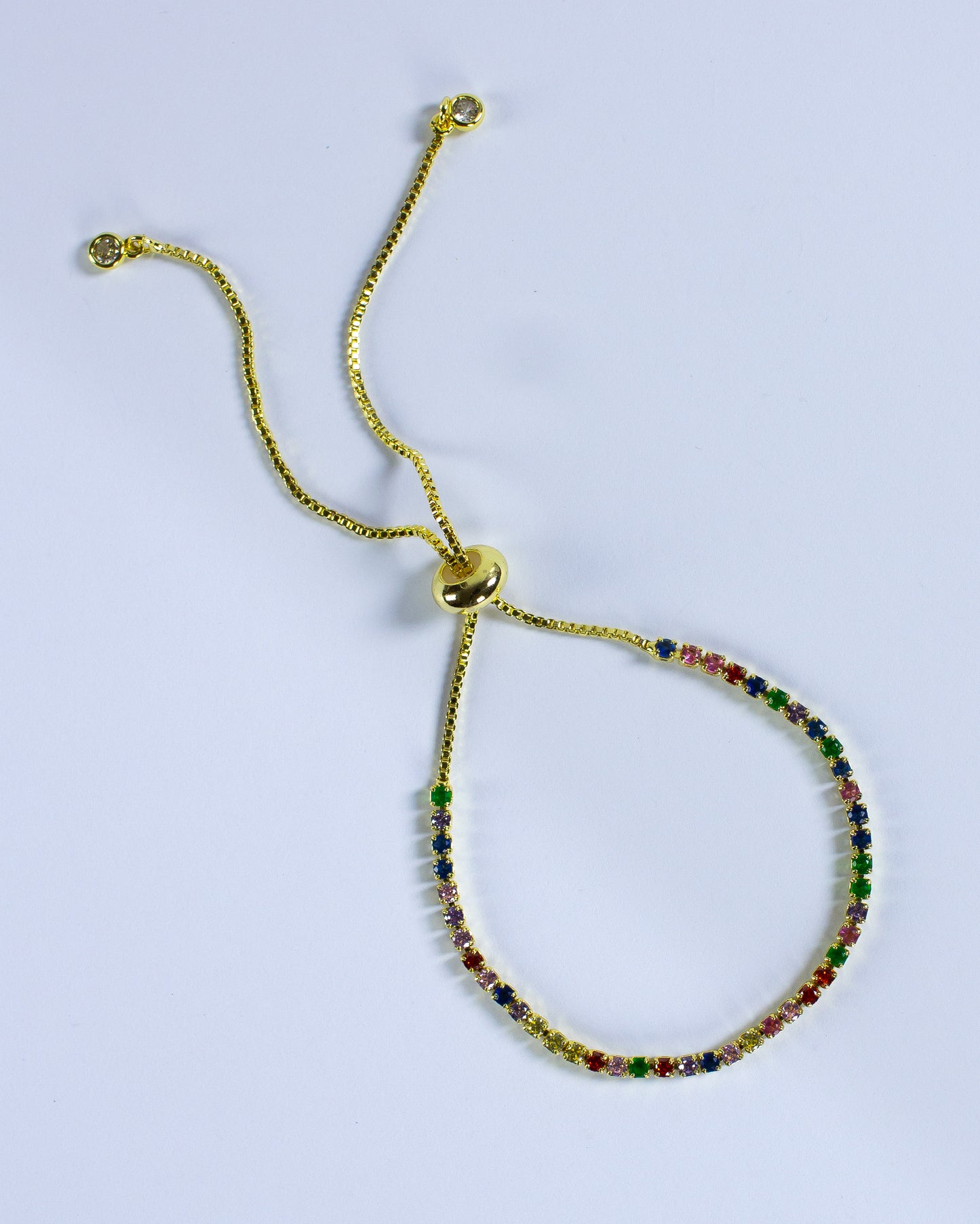 Skinny Tennis Bracelet Multicolor