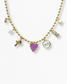 Collar Multi-charms Morado