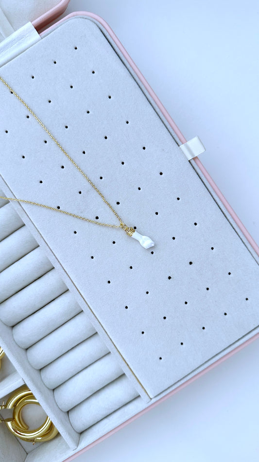 Cadena Azabache Blanco