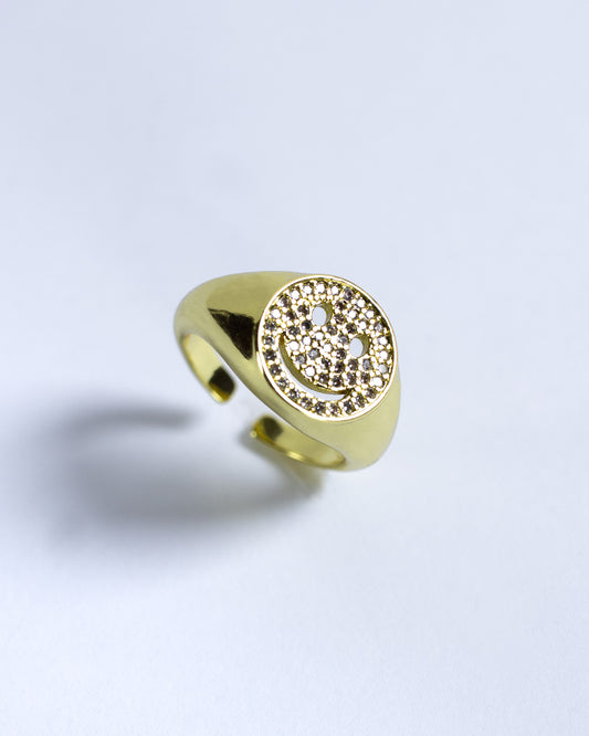 Anillo Ajustable Smiley Face