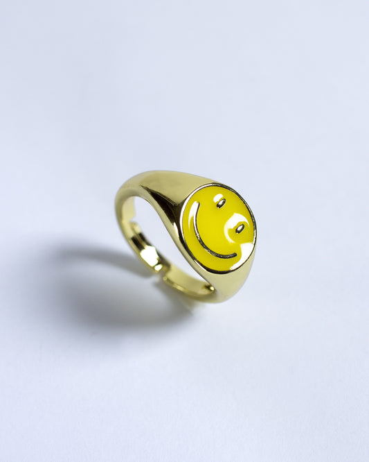 Anillo Ajustable Smiley Face