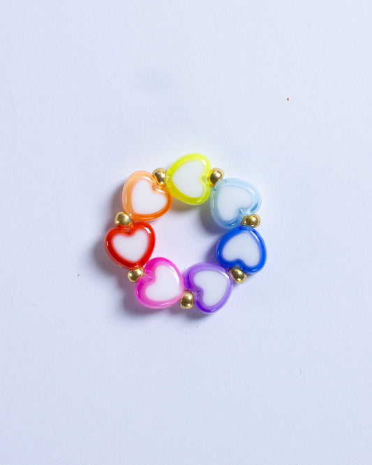 Anillo Corazones Multicolor