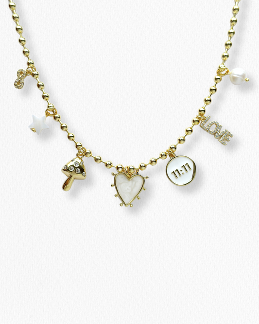 Collar Multi-charms Blanco