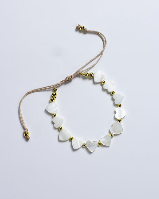 Brazalete Corazón Nácar