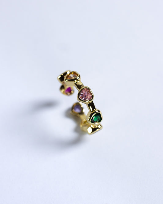 Anillo Ajustable Corazones