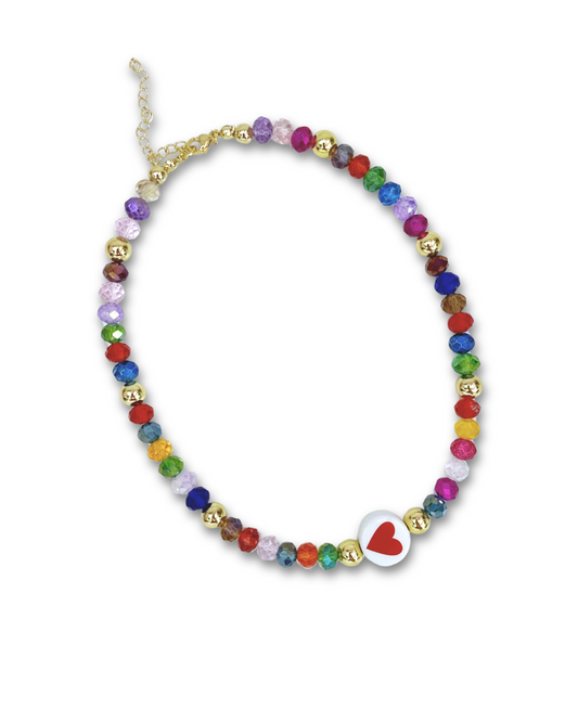 Choker Cristales + Corazón